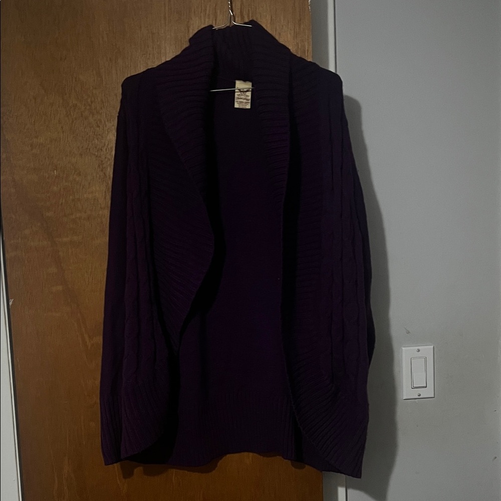 Faded Glory Deep Purple Cardigan